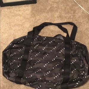 Black pink Victoria secret duffel bag